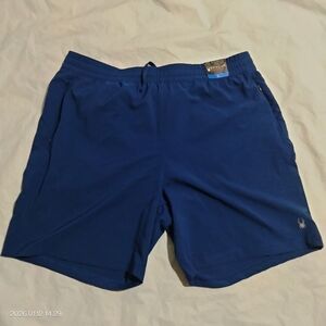 Spyder ProW=B Men's Blue Active Shorts Size L 7" Inseam 4-Way Stretch NWT
